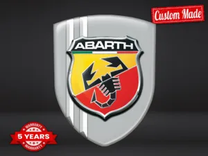 Fiat Abarth Logo Auto Edición Máximo Pro Duradero Con Estilo